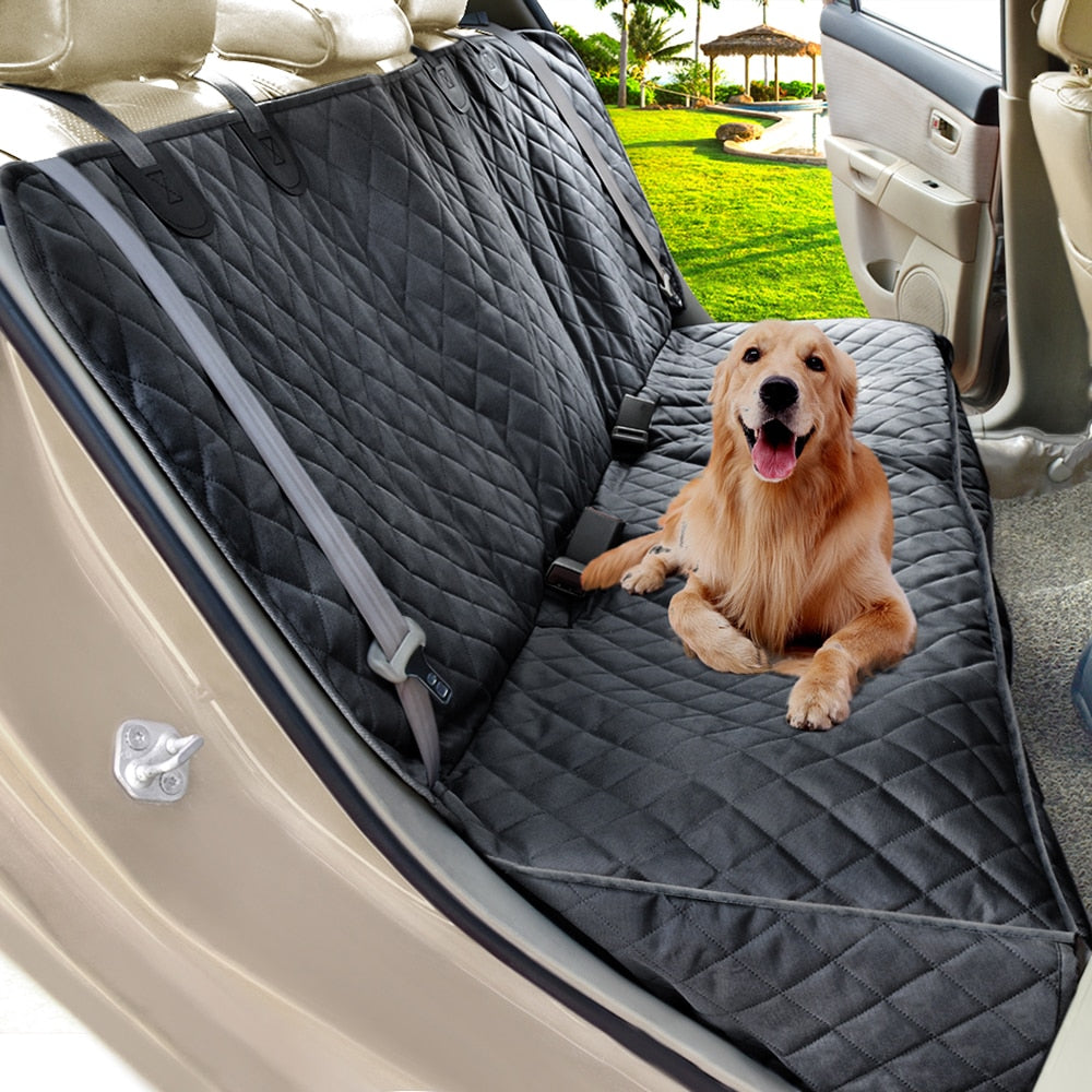 Gray Camo Dog Hammock for Car Truck SUV Waterproof Dog Seat