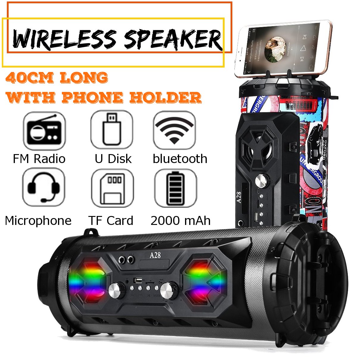 Buy Wholesale China Handbag Bluetooth Speaker With Led Lights, Fm Radio, Tf  Card & Gift Bluetooth Speaker at USD 6.8